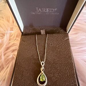 Jared Green/August birthstone Necklace